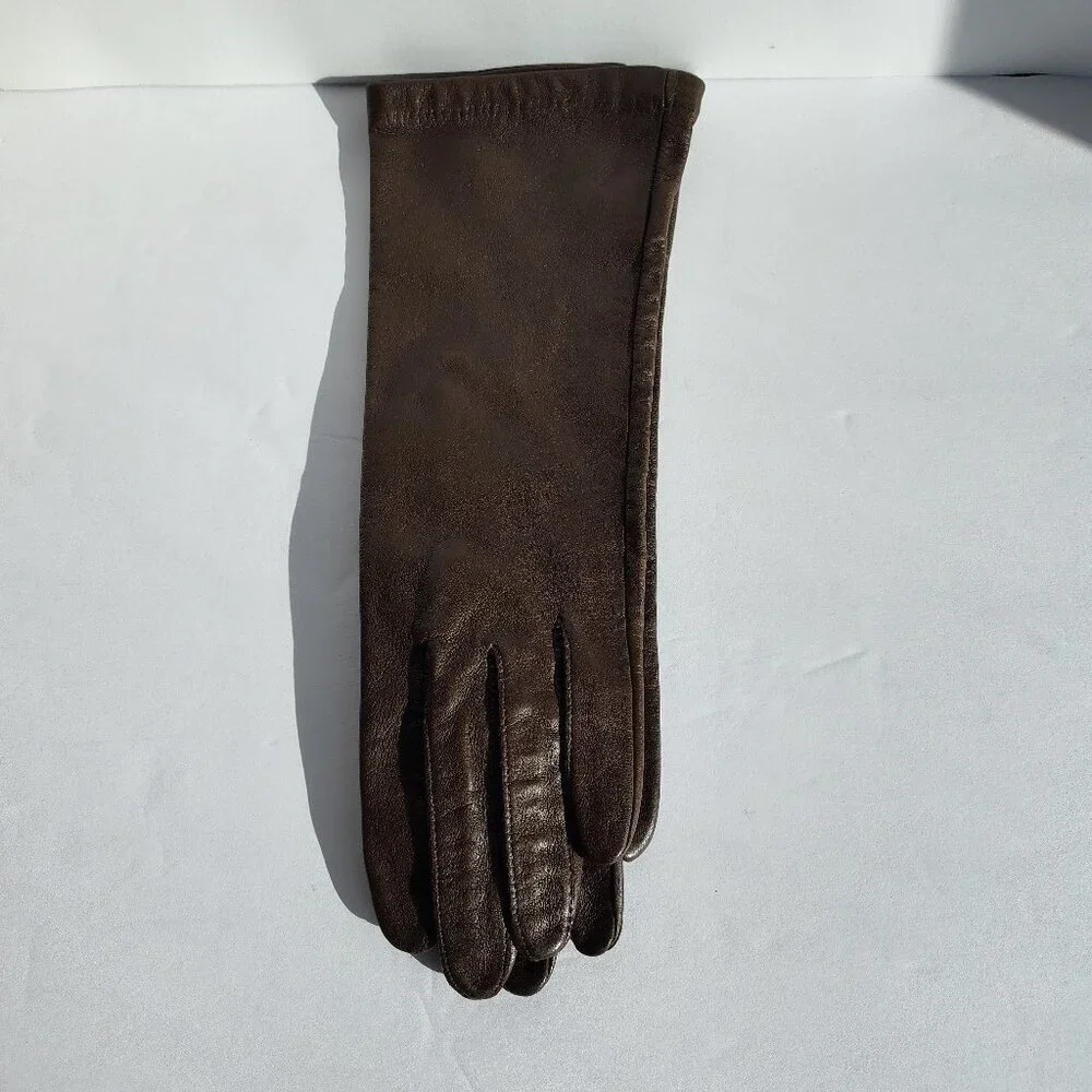 Brown Leather Gloves